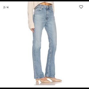 AGolde High Rise Vintage Organic Cotton Flare